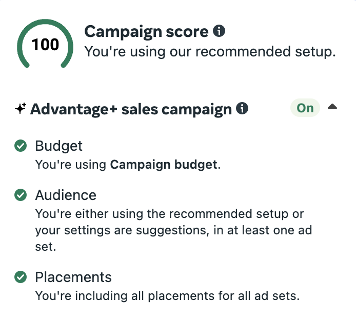 Campaign scores